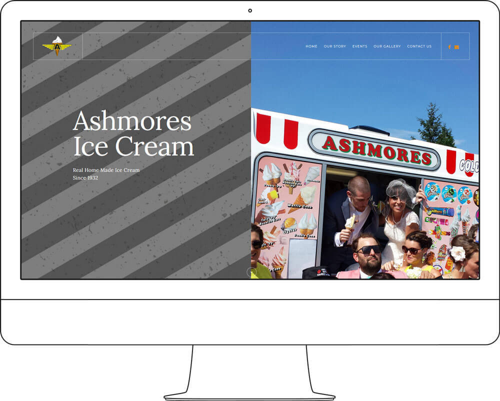 ashmores landing page