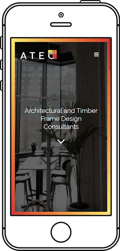 home page on mobile