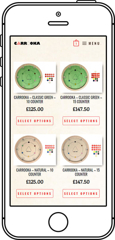 e-commerce shop layout