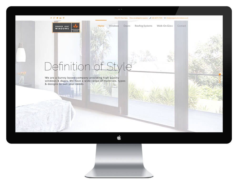 landing page