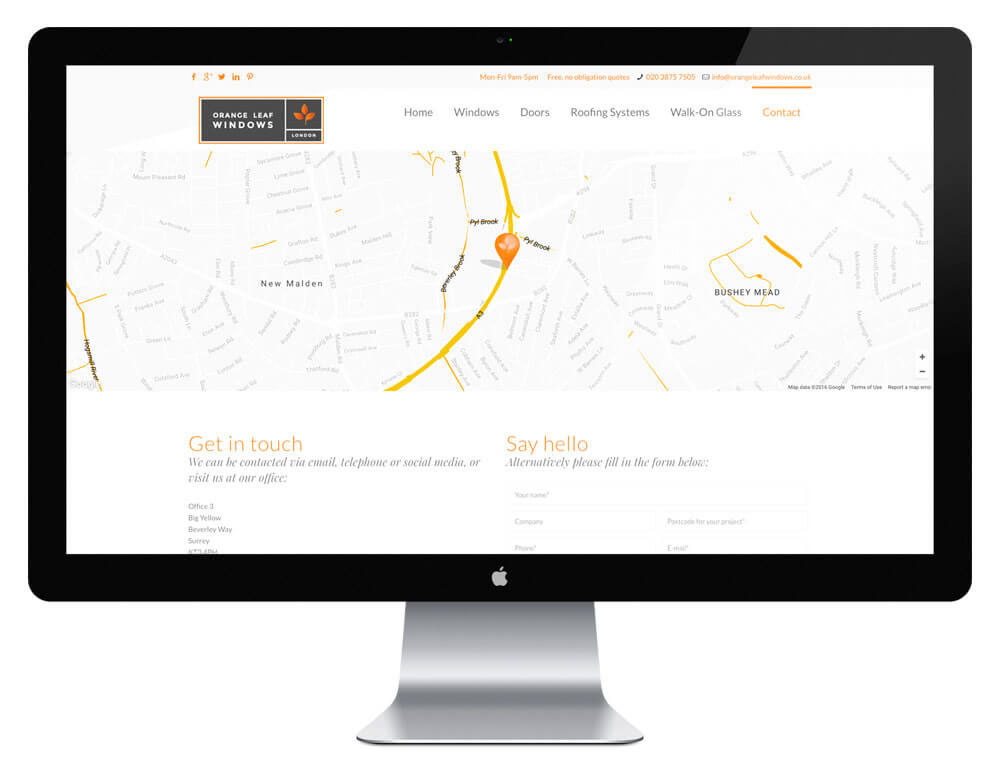 contact us page