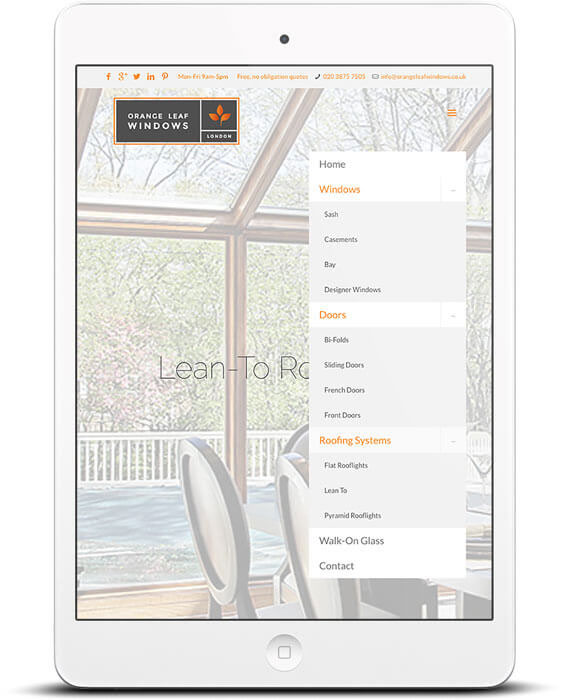 portrait tablet view